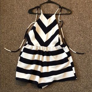 Striped romper